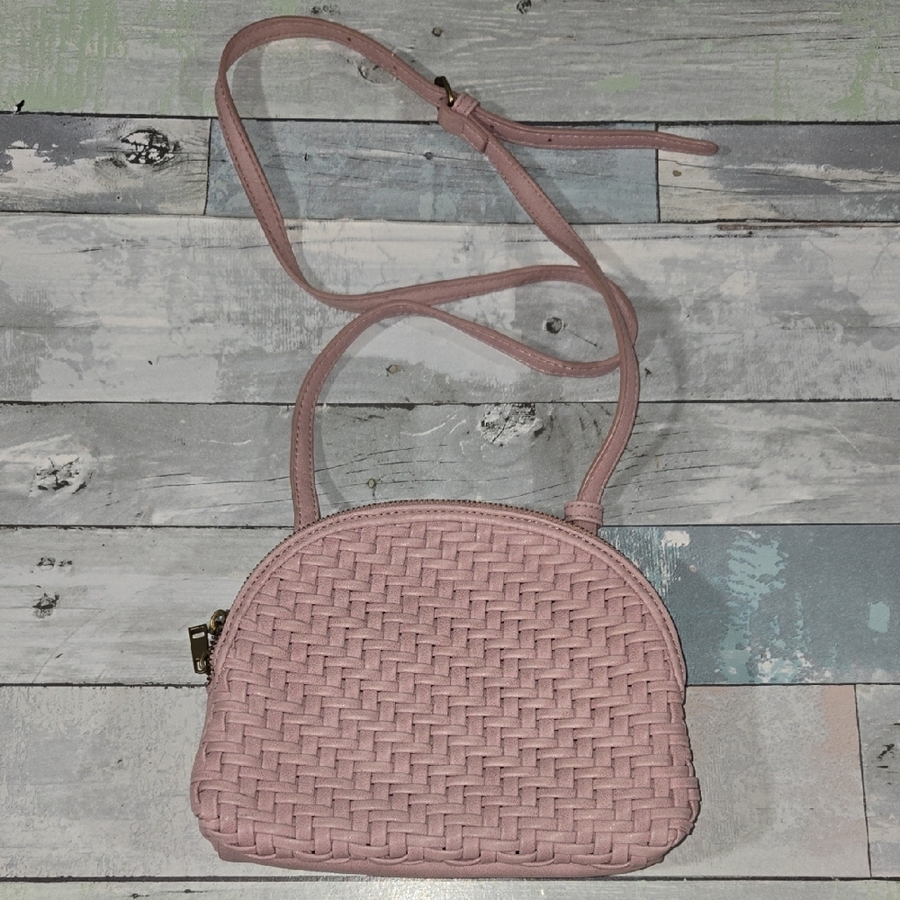 Anthropology Blush/Plum Cross Body Bag/Purse